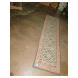 NEEDLE WORK RUG 95" X 27"