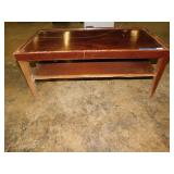 COFFEE TABLE TWO TIER SCRATCHED GREAT TO PAINT