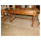 GLOBE IMPRESSIVE TABLE 2 DRAWER FRONT .