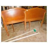 TWIN HEADBOARDS ONE SET SIDE RAILS .