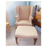 FIRESIDE CHAIR W/ OTTOMAN GOOD CONDITION