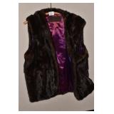 FUR VEST .
