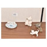 GROUP OF CAT FIGURES