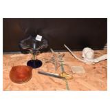 LION HEAD ROD MAGNIFIER, VASE, ETC.