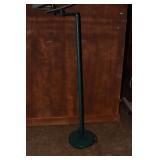 GREEN METAL FLOOR LAMP .