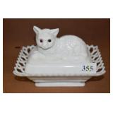 ATTERBURY - AUG. 6 , 1889 PAT. WHITE MILK GLASS