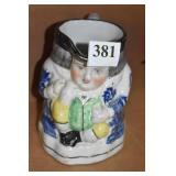 GERMAN PORCELAIN PITCHER 6" H - SM CHIP ON BASE