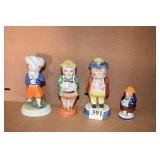 ALLERTON SHAKERS, FIGURE W/HAT CRACK ON FACE, SM.