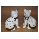 PAIR OF PORCELAIN CAT FIGURES