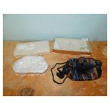 BEADED EVENING BAGS.