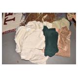 TOWELS, TROUT BLANKET, ETC.