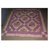 HAND STITCHED QUILT .