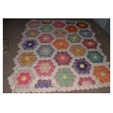 HAND STITCHED QUILT .