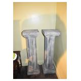 PAIR LIGHT WEIGHT PEDESTALS.