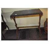 STONE TOP IORN BASE TABLE .