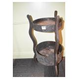 TIN TWO TIER STAND .