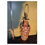 ORIENTAL RAISED DESIGN LAMP .