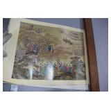 GROP OF 3 ORIENTAL PRINTS TO FRAME .