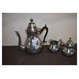 PEWTER TEA SET.