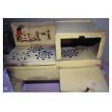 TIN CHILDS DESK.