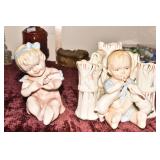 PORCELAIN PIANO BABIES.