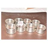 PEWTER NAPKIN RINGS.