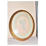 OVAL PICTURE SIGNED.