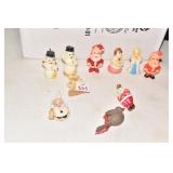 CANDLE FIGURES, SANTA BULB, ETC..