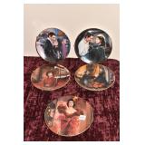 5 PLATES WITH HANGERS