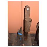 PLANTER AND TAPED TOGETHER LEGS.