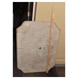 MARBLE TOP 30" H