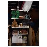 SHELF UNIT CONTENTS NOT INCLUDED BLACK METAL FRAME