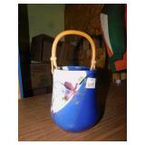 POTTERY VASE W/ HANDLE
