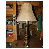 BRASS LAMP W/ SHADE