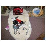 BATHROOM RUGS, HAIR DRYER