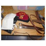 BELTS, SHRINE HAT, ETC.