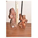PAIR OF WOOD COMPOSITION STATUE