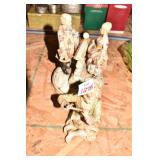 15IN IRON BEDSIDE LAMP AS FOUND CLOCK