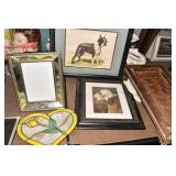 MIRROR PICTURE FRAMES HEART SHAPED FLOWER PANEL