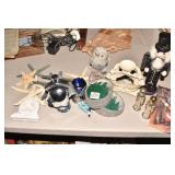 STARFISH, OWL PERFUME BOTTLES NUTCRACKER