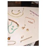 ASSORTED NECKLACE/EARRING SETS VINTAGE