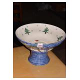 STUDIO NOVA FROSTED SNOWMAN 10IN BOWL