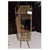 IRON RETRO RECORD HOLDER 22IN H 9 D 6W