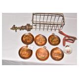 6 MINI PICTURES LIGHT FIXTURES VINTAGE SINK RACK