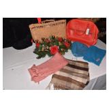 RED AMERICAN TOURIST TOTE ETC.