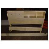 DOUBLE BOOKCASE HEADBOARD 1960