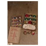 2 BOXES VINTAGE ORNAMENTS AND BIRDS