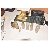 MEDICAL VINTAGE BOTTLE, INSTRUMENTS BLOOD