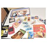 NASCAR, ROY ROGERS BOOK, ETC. .