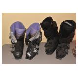 TWO PAIRS SKI BOOTS .